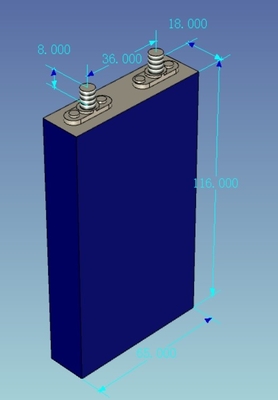 10AH 3.2 볼트 리듐 인산철 사방정계 셀 재충전이 가능한 Lifepo4 배터리