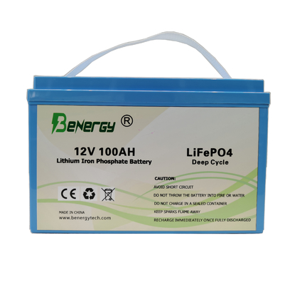 Lifepo4 태양 전지 12v 재충전 리튬 전지 팩 12V 100AH
